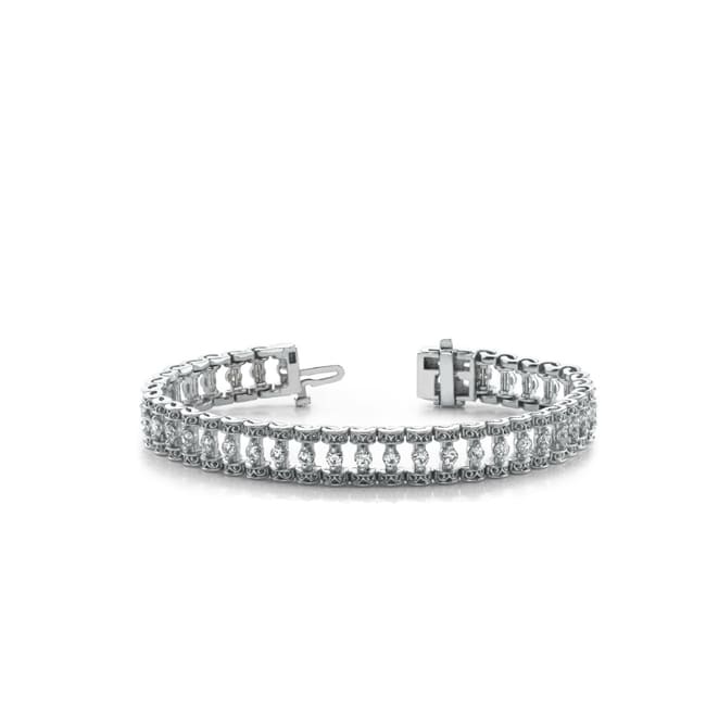 14k Solid Gold Diamond Tennis Bracelet (1.09.cts.tw)