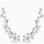 14K Yellow Round Cluster Diamond Crawler Earring (0.25.ct.tw) - JewelryNest