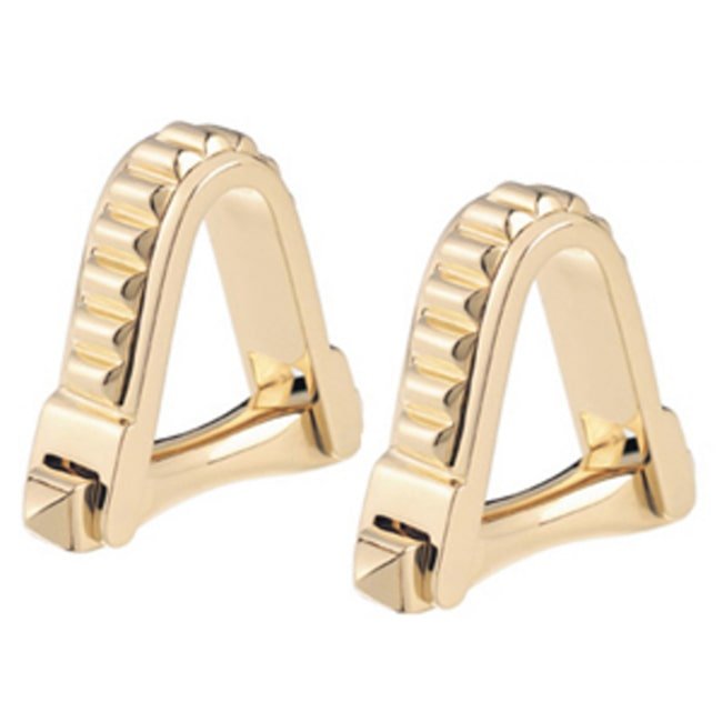 18K Solid Yellow Gold Reproduction Cufflink (14.5 gr.tw) - JewelryNest