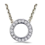 14k Gold Diamond Circle Of Life Pendant Necklace (0.38.ct.tw) - JewelryNest