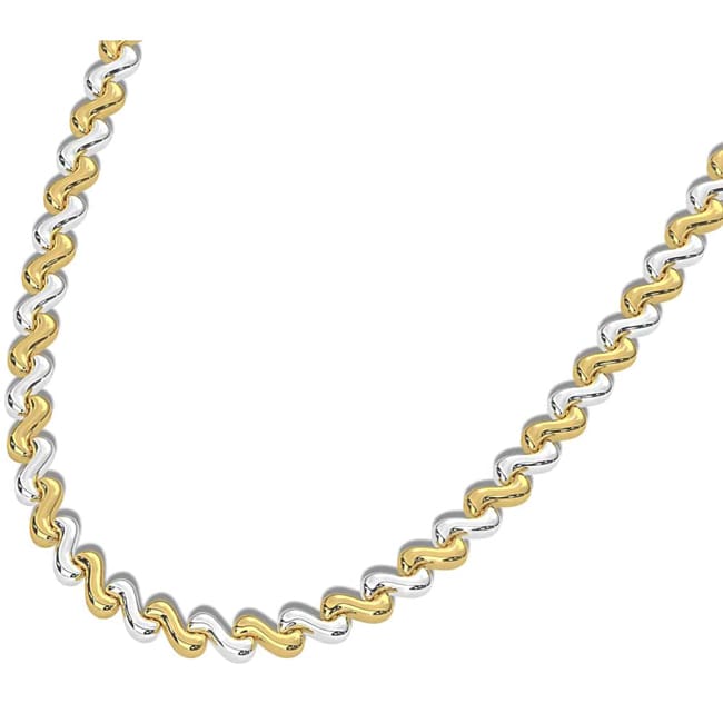 14k Solid Gold Beveled San Marco Necklace (31.05.gr.tw) - JewelryNest