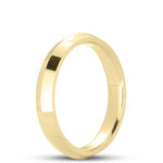 14k Gold Yellow Knife Edge Handmade Wedding Band (5.0 mm) - JewelryNest