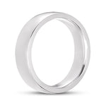 14k White Gold Dome Comfort Fit Milligrain Wedding Band (2.0.mm) - JewelryNest