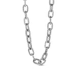 Sterling Silver Woven Link Mens Necklace (49.70.gr.tw) - JewelryNest