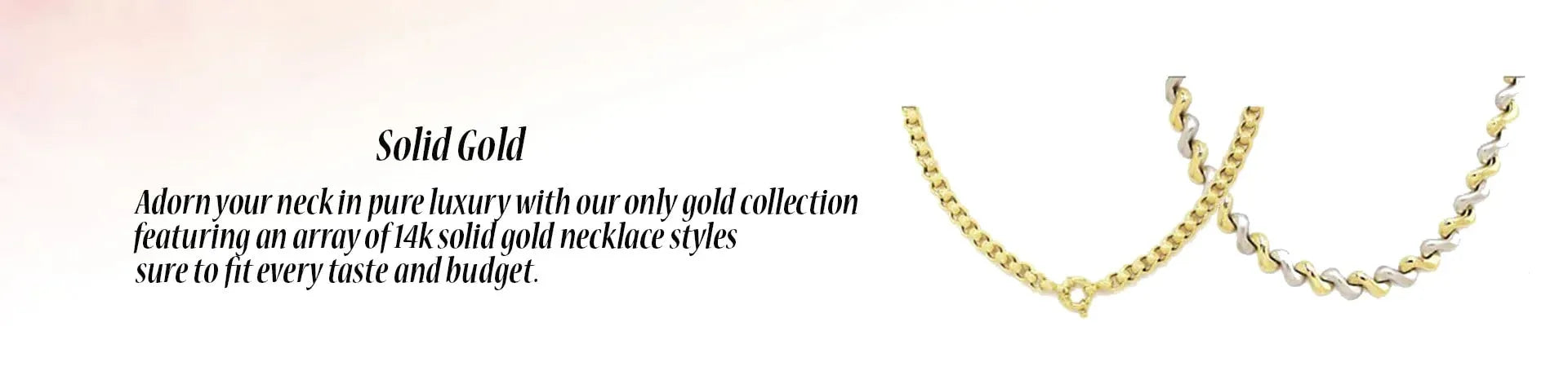 Solid Gold Necklaces | JewelryNest