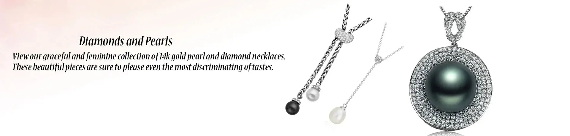 Diamond and Pearl Designer Necklaces - JewelryNest