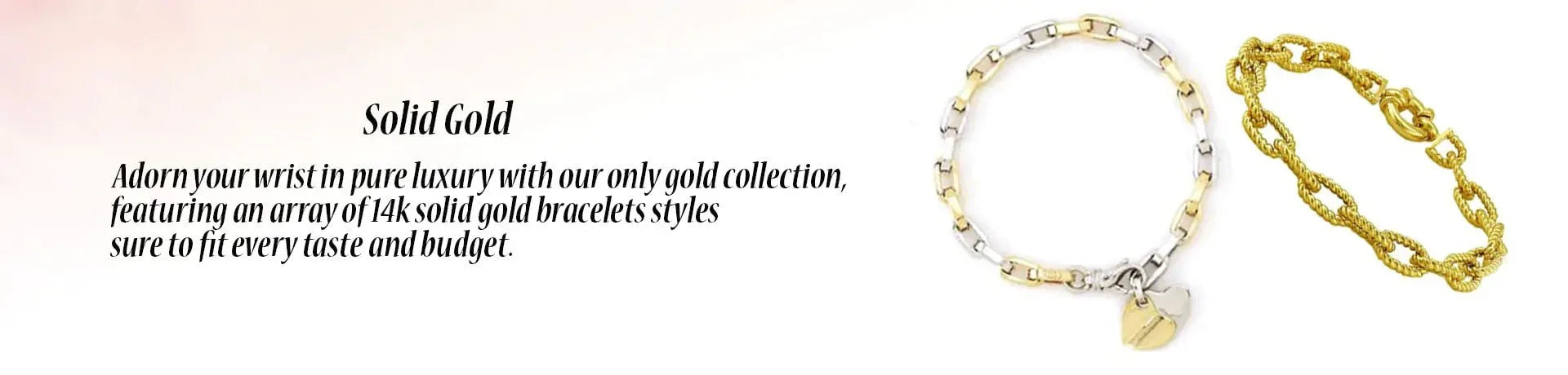 Solid Gold Bracelets | JewelryNest