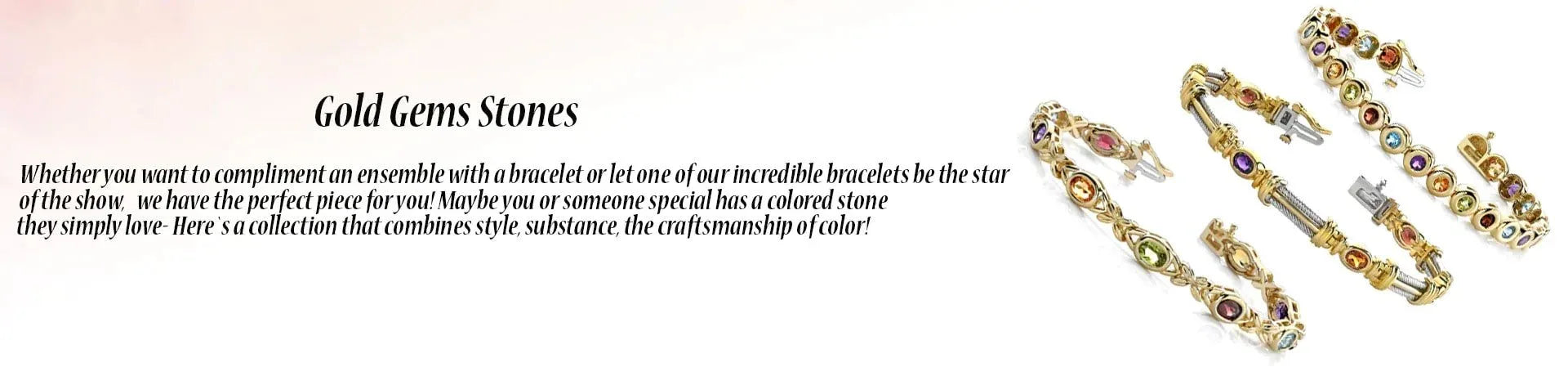 Gold Gemstone Bracelets