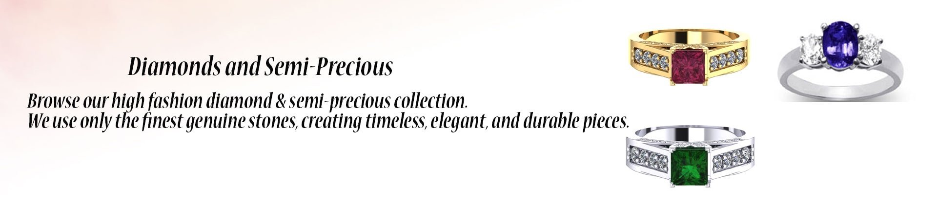 Diamond and Semi Precious Rings - JewelryNest