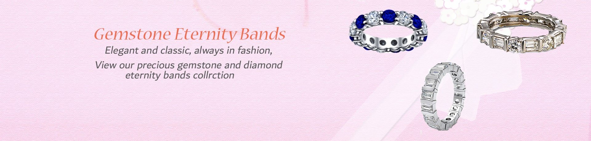 Designer Gemstone Eternity Bands - JewelryNest