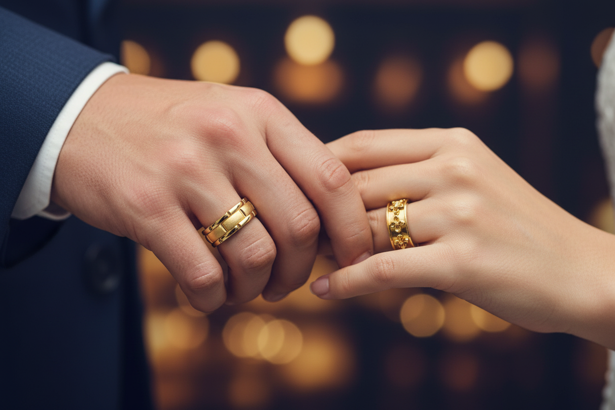 Designer Gold Wedding Rings Banner