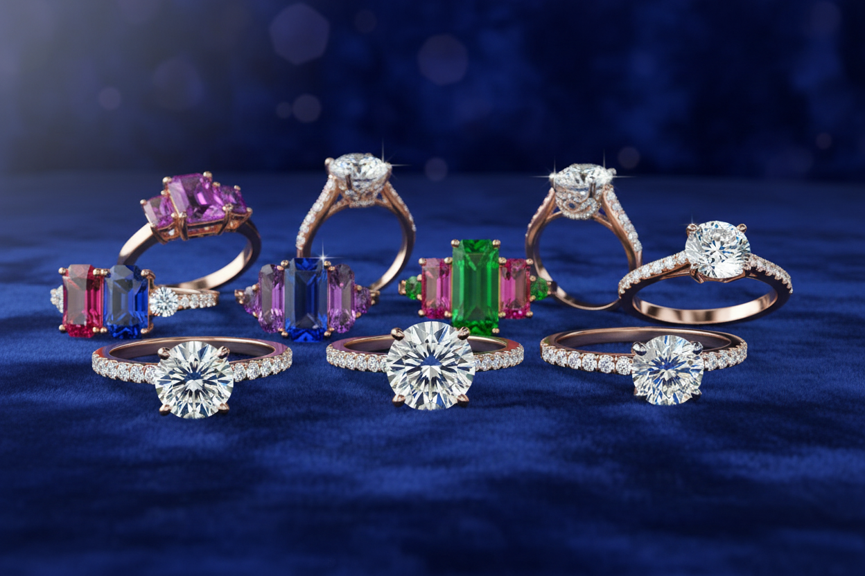 Diamond Gemstone Rings Banner
