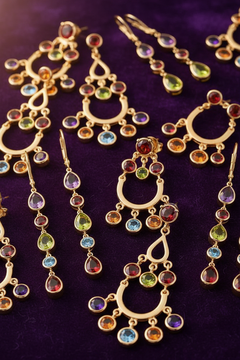 Earrings — Deep Purple Velvet