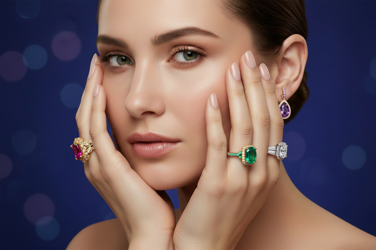 Gemstone Diamond Engagement Rings Banner