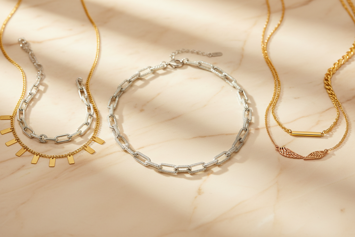 Gold Necklaces Banner
