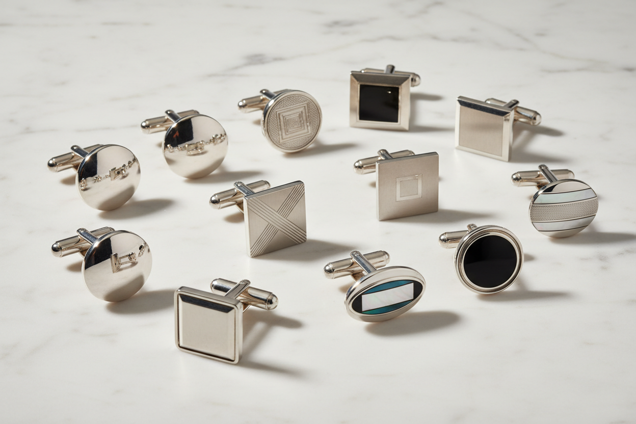 Assorted Sterling Silver Cuff Links