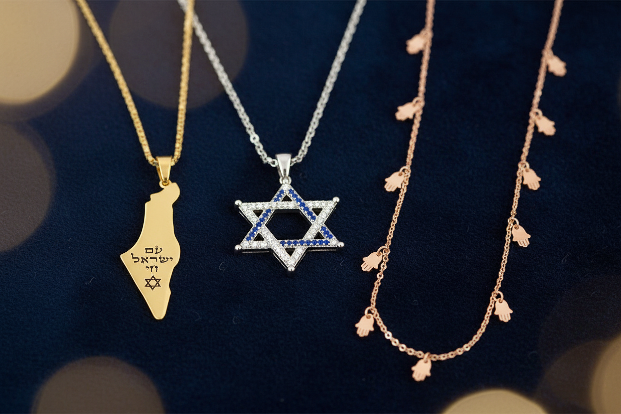 Judaica Jewelry Collection Collage
