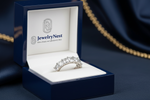 14k Diamond Eternity Band in JewelryNest Royal Blue Box