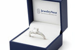 14k Gold Emerald Baguette Diamond Ring in JewelryNest Gift Box