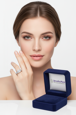 14k Gold Princess Diamond Ring – JewelryNest Model Shot