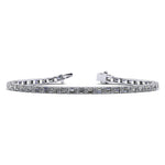 Diamond bracelet on a white background