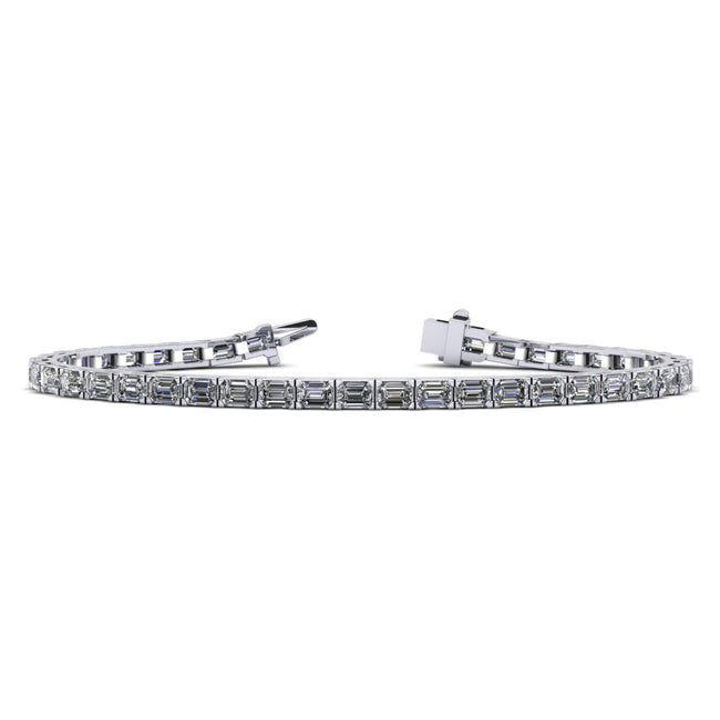 Diamond bracelet on a white background
