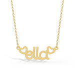 14k gold name necklace
