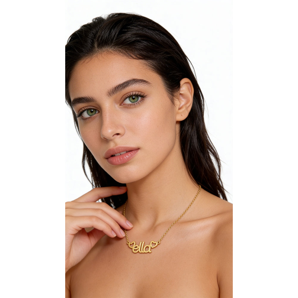 14k gold name necklace