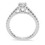 Diamond ring with 'JewelryNest' branding on a white background