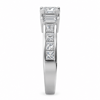 14k Gold Princess Emerald Cut Diamond Ring (1.60.cts.tw) - JewelryNest LLC
