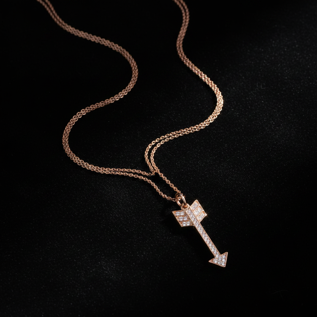 Arrow Necklace - Flat Lay