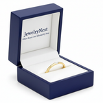 Baguette Diamond Ring in Royal Blue Box - Text Only Logo