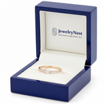 Baguette & Round Diamond Stackable Ring in JewelryNest Box