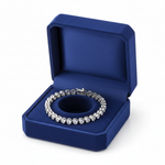 Bezel Diamond Tennis Bracelet in box