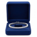 Bezel Diamond Tennis Bracelet in box