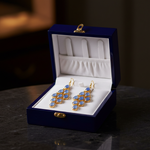 Blue Chalcedony Earrings - Jewelry Box