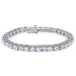 14K Solid Gold Round Lab Grown Diamond Tennis Bracelet (6.0.cts.tw)