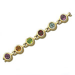 Yellow Round Semi Precious Stone Bracelet (6.40.cts.tw)