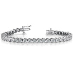 14k Solid Gold Diamond Tennis Bracelet (2.08.cts.tw)