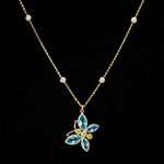 Butterfly Necklace - Flat Lay