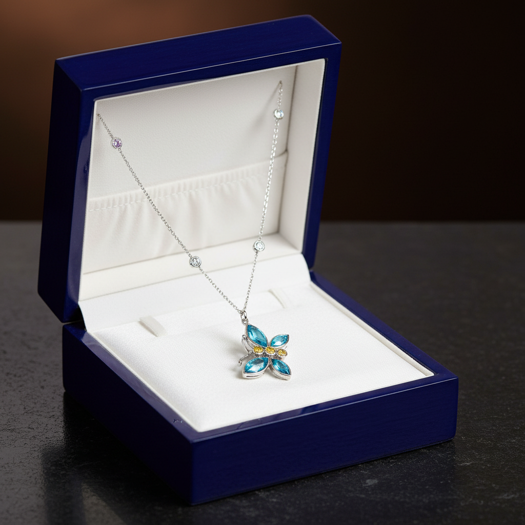 Butterfly Necklace - Jewelry Box