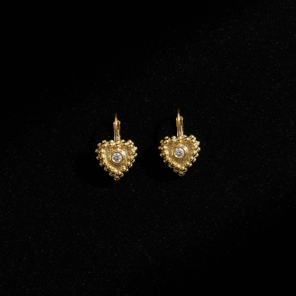 Caviar Heart Drop - Flat Lay