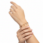Charm bracelet on model