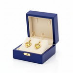Citrine Earrings in Royal Blue Box