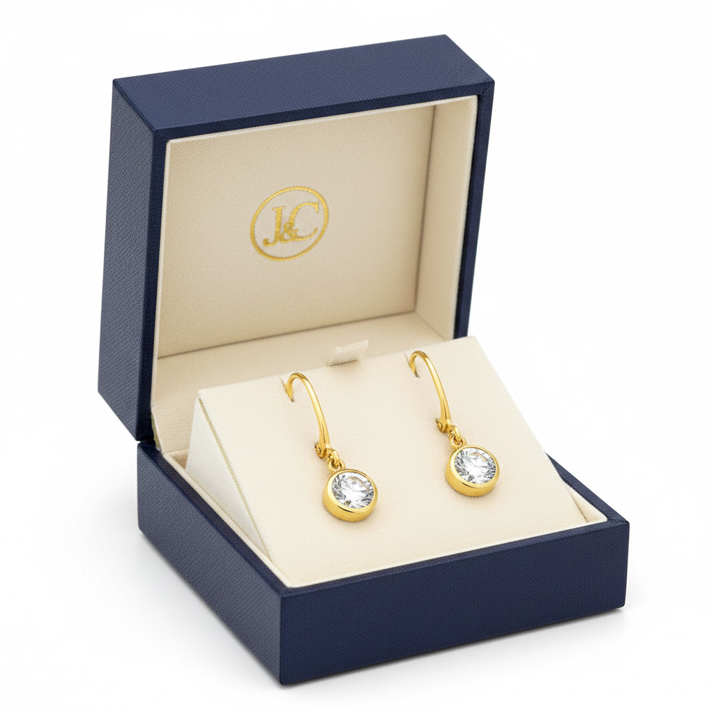 CZ Earrings in Gift Box