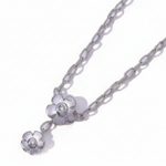Daisy Necklace - White Gold BG