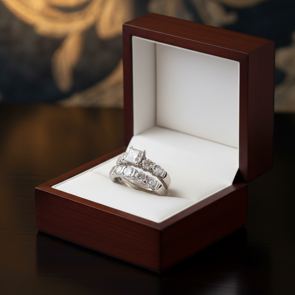 Diamond Bridal Set - Jewelry Box