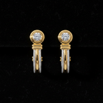 Diamond Half Hoop - Flat Lay