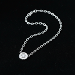 Donut Bezel - White Gold Flat Lay