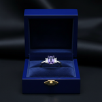 Emerald Cut Tanzanite Ring in Gift Box